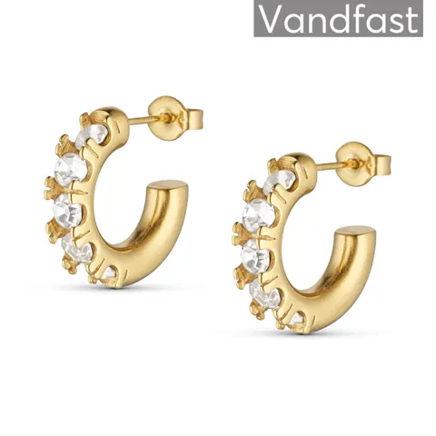 ANNEBRAUNER Creole Love Zirconia 18K Guldbelagt — produktfoto