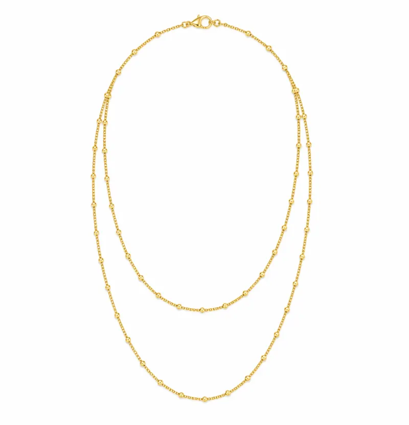 FLOWY DOUBLE NECKLACE | BAY — produktfoto