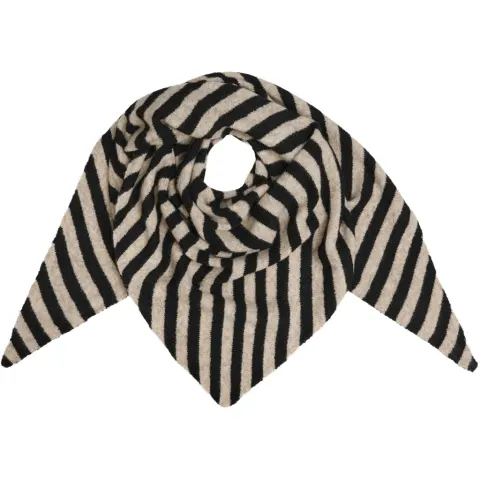 Marta du Chateau dame tørklæde MdcKitte BA-4082 - Black/Beige — produktfoto