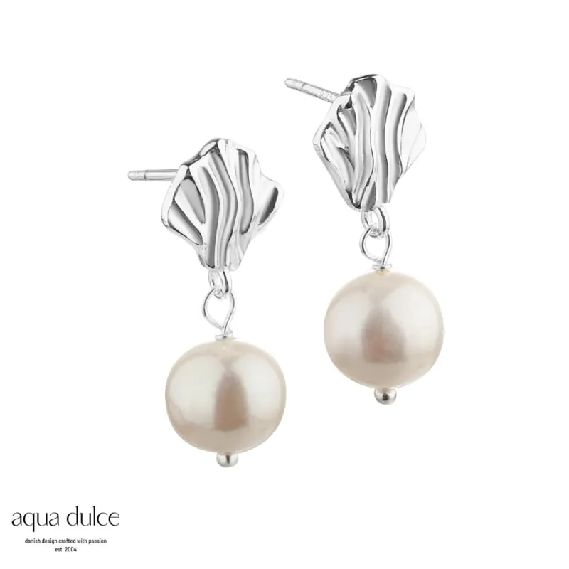 HULDA PEARL EARSTUD | SILVER — produktfoto