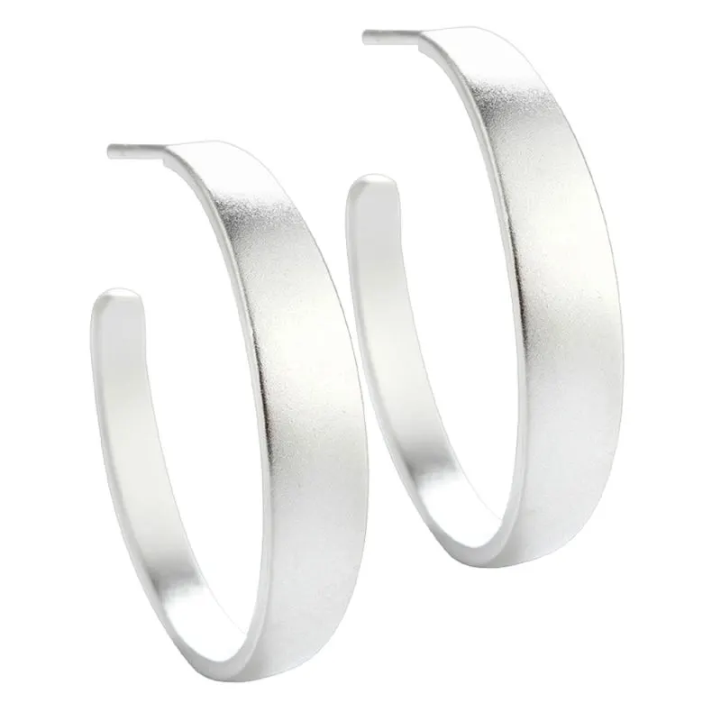 BB HOOP SAND BIG 30 MM | SILVER — produktfoto