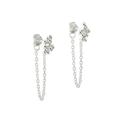 AYA EARSTUD CHAIN | SILVER — produktfoto