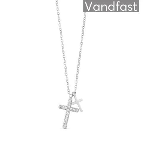 ANNEBRAUNER Double Cross Halskæde — produktfoto