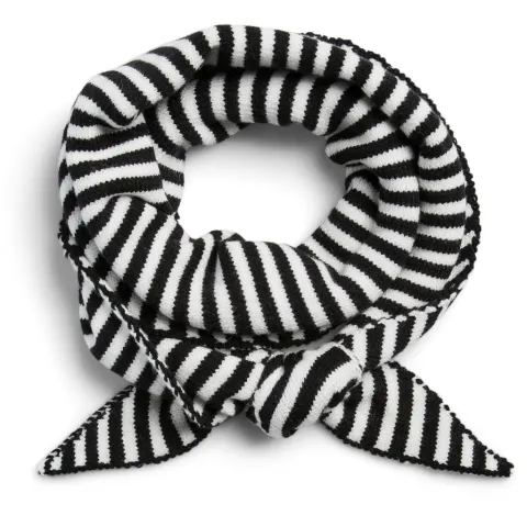 PIECES DAME TØRKLÆDE PCKOMMA - Black Bright White — produktfoto