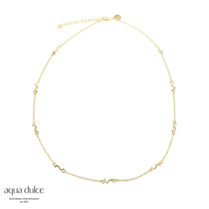 *RHUMBA SIMPLE NECKLACE | GOLDEN — produktfoto