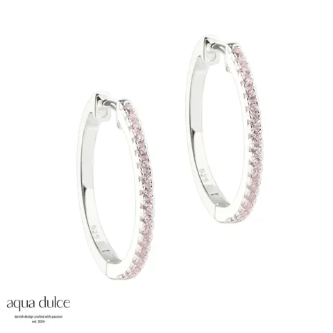 ROSE RAYA LARGE HOOP | SILVER — produktfoto