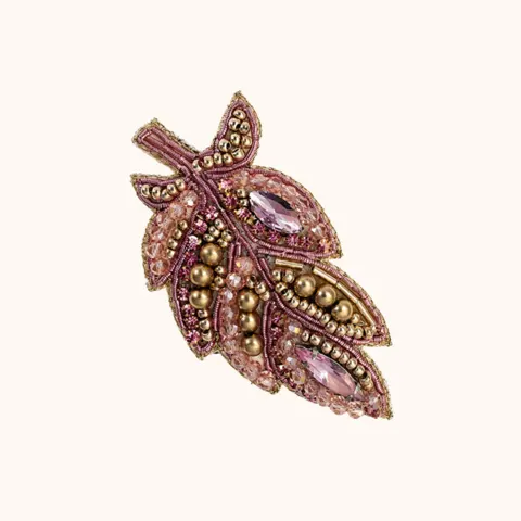 PINK LEAF | BROOCH — produktfoto