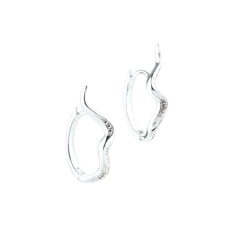 *DARLING RIVER HOOP BIG | SILVER — produktfoto