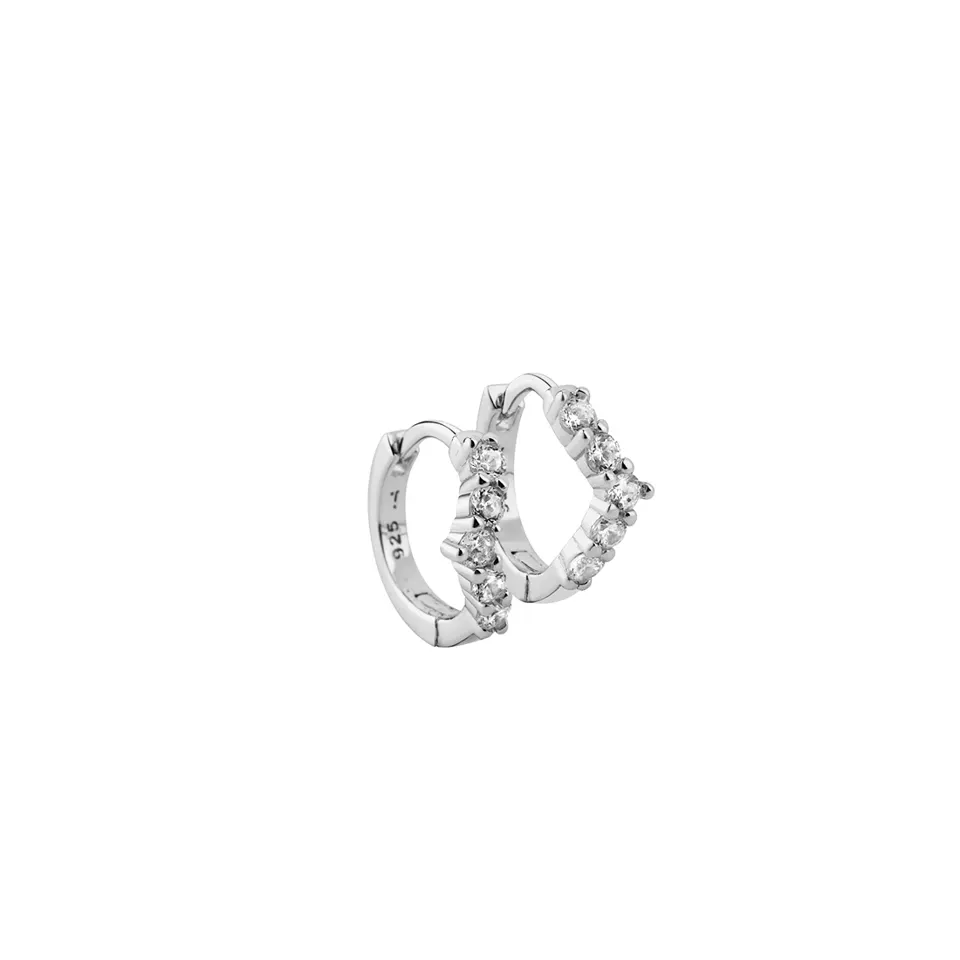 LOVE ME MORE HOOP | SILVER — produktfoto