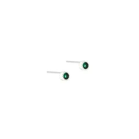 LUMI VERDE SMALL EARSTUD | SILVER — produktfoto