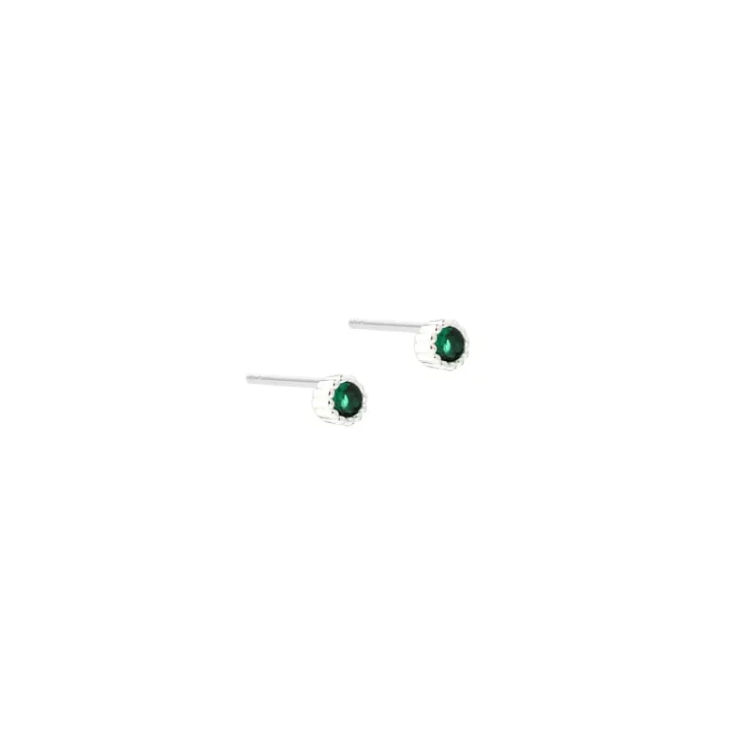 LUMI VERDE SMALL EARSTUD | SILVER — produktfoto