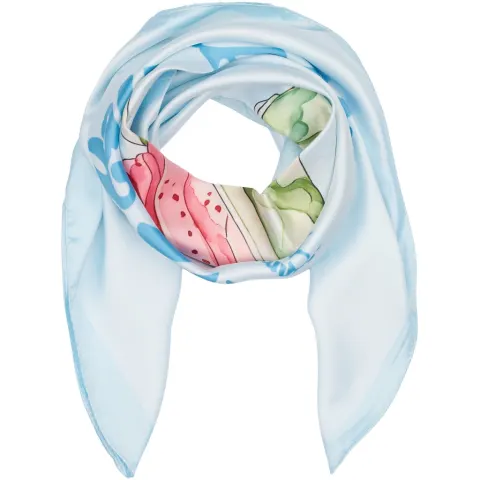 Marta du Chateau dame tørklæde MdcFinja BA-Scarf - Blue4127 — produktfoto