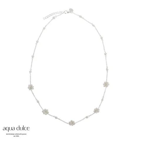 *DAISY PEARL NECKLACE | SILVER — produktfoto