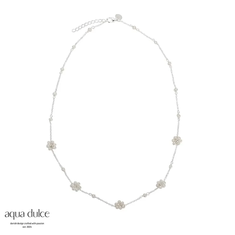 *DAISY PEARL NECKLACE | SILVER — produktfoto