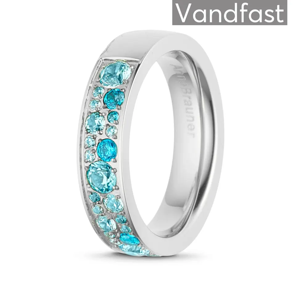 ANNEBRAUNER Sparkling Multicolor Blue Mix Ring — produktfoto