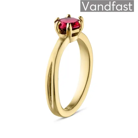 ANNEBRAUNER Princess Ruby Ring 18K Guldbelagt — produktfoto