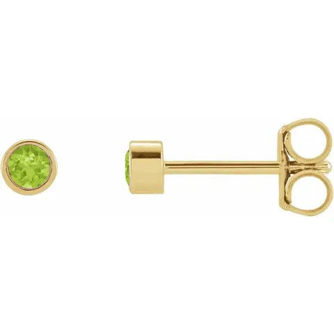 Petit Bezel 14kt Peridot — produktfoto