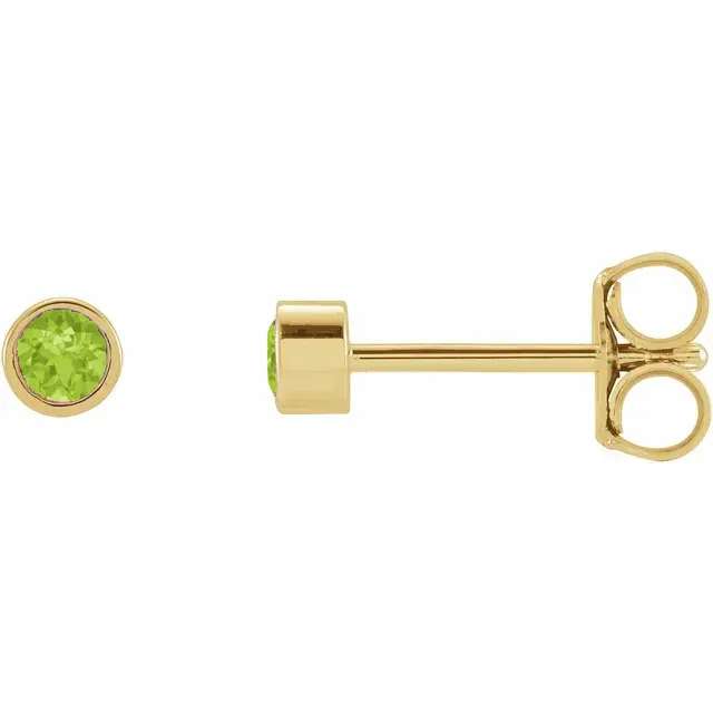 Petit Bezel 14kt Peridot — produktfoto