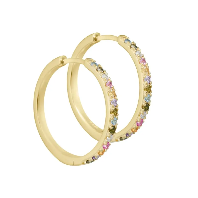 ELINA PASTEL HOOP | GOLDEN — produktfoto