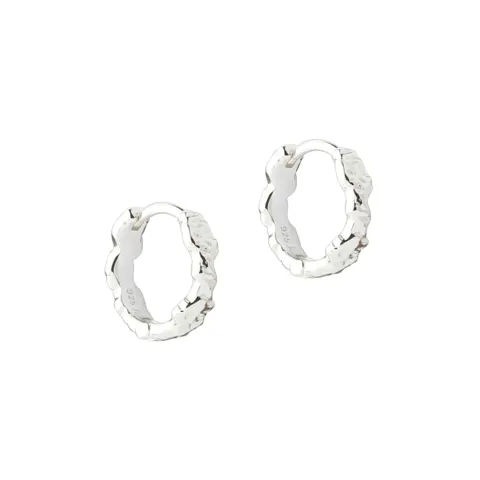 MILA HOOP 12 MM. | SILVER — produktfoto