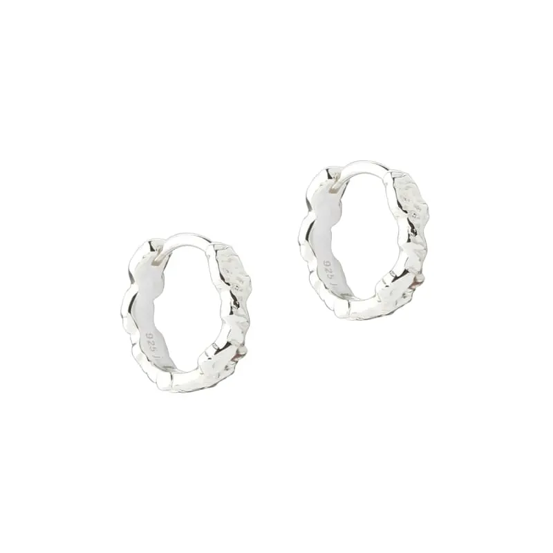MILA HOOP 12 MM. | SILVER — produktfoto