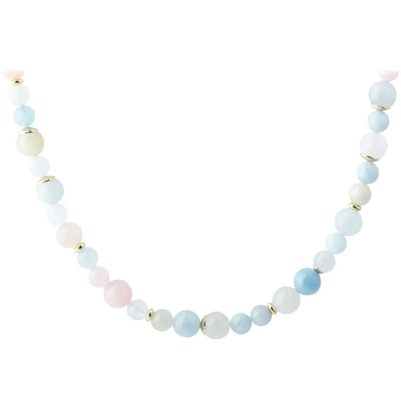 *MORGANITE DREAM NECKLACE | GOLDEN — produktfoto