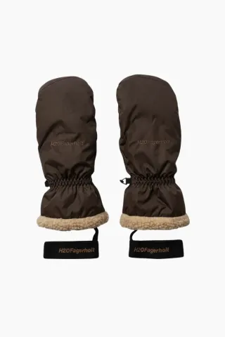Pile Gloves - Dark Oak - H2O Fagerholt — produktfoto