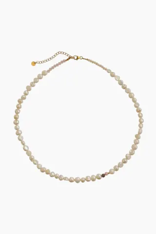 Pearly Necklace - Mocha - Stine A — produktfoto