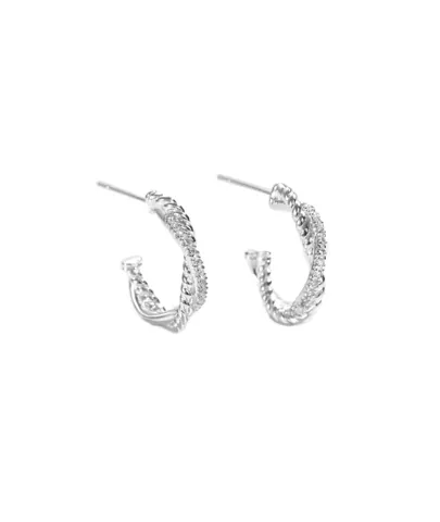 *TWISTED DARLING HOOP | SILVER — produktfoto