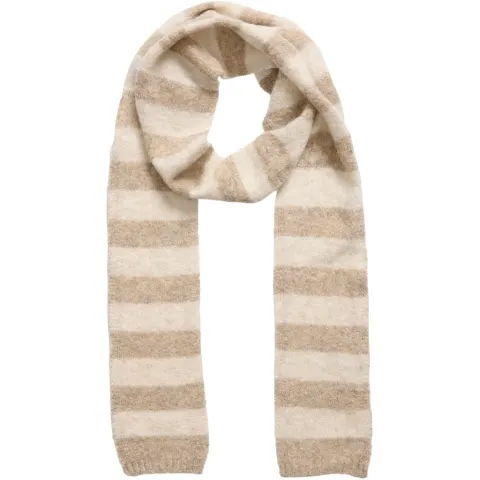 Marta du Chateau dame tørklæde MdcSilla BA-3516 - Taupe/Apricot — produktfoto