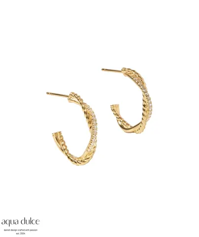 *TWISTED DARLING HOOP BIG | GOLDEN — produktfoto