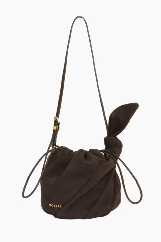 Suede Bon Bon Bag - Chocolate Torte - Rotate — produktfoto
