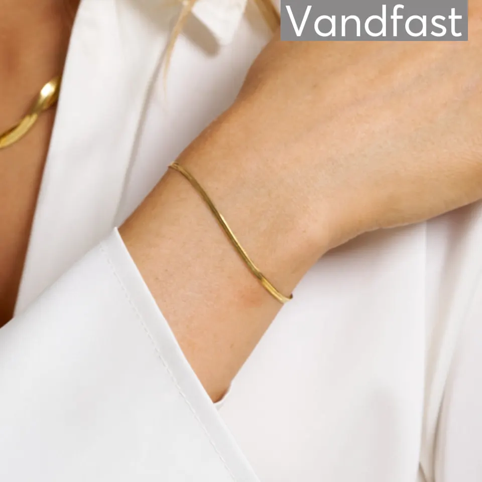 ANNEBRAUNER Snake Armbånd 18K Guldbelagt - 2 mm — produktfoto