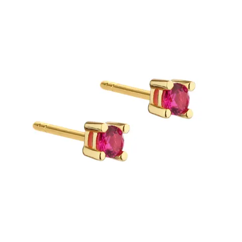 MINI KAYA PINK EARSTUD | GOLDEN — produktfoto