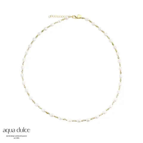 *COAST OLIVE NECKLACE | GOLDEN — produktfoto