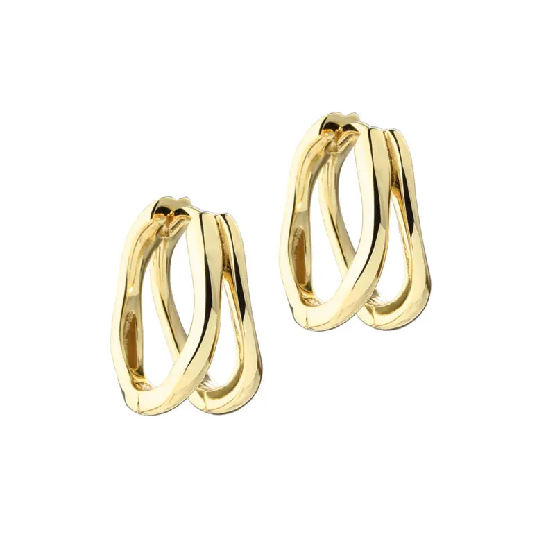 SUNELLA SIMPLE HOOP 16 MM | GOLDEN — produktfoto