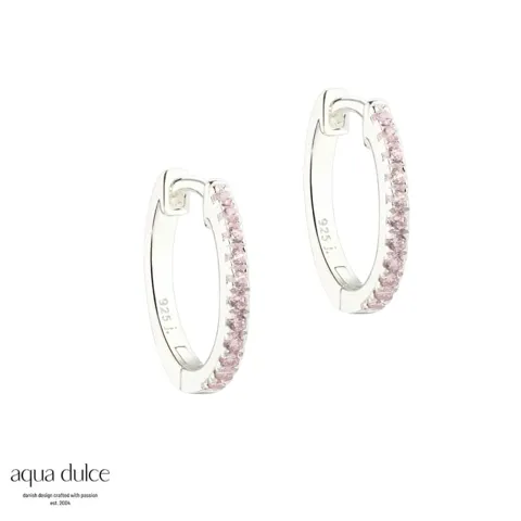 ROSE RAYA MEDIUM HOOP | SILVER — produktfoto