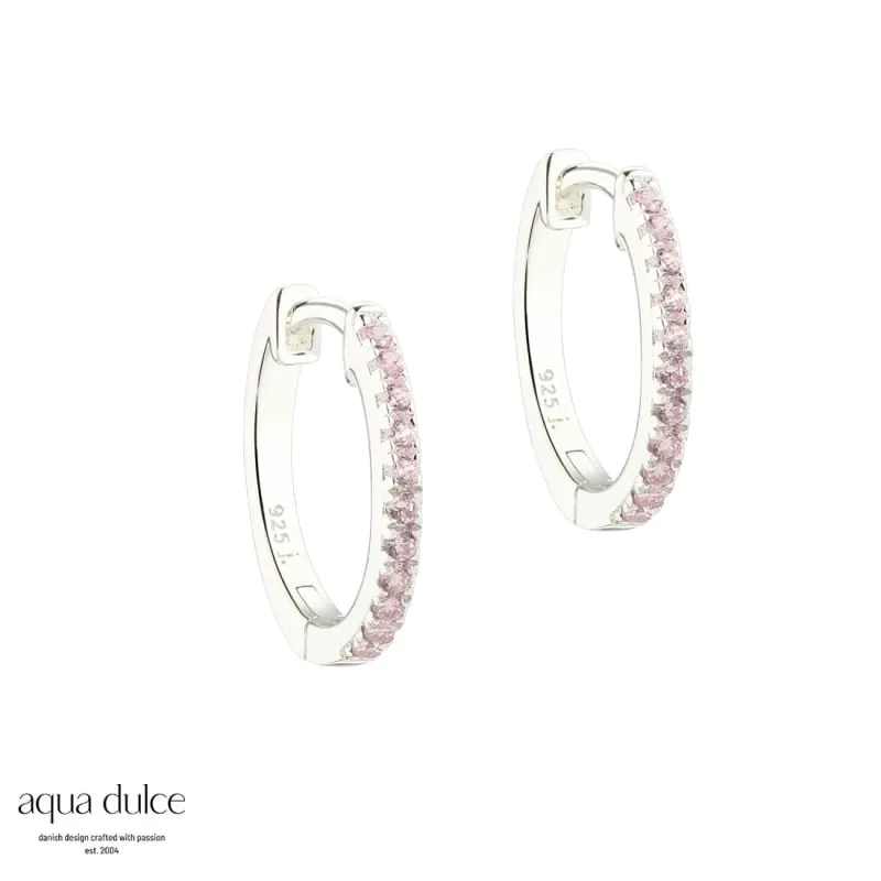 ROSE RAYA MEDIUM HOOP | SILVER — produktfoto
