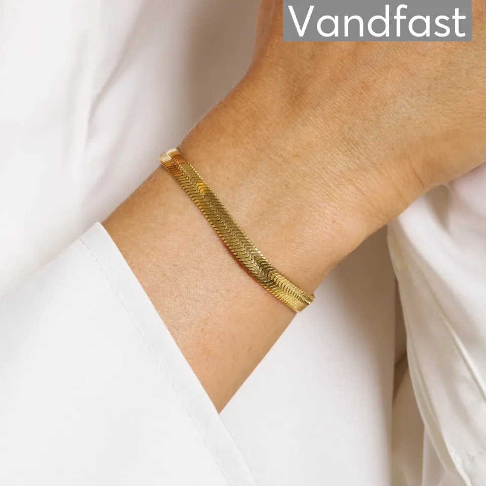 ANNEBRAUNER Snake Armbånd 18K Guldbelagt - 2 mm — produktfoto