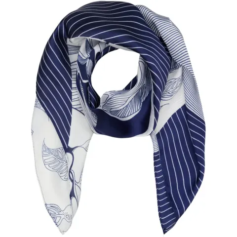 Marta du Chateau dame tørklæde MdcJuline FA-Scarf - Blue31321-2 — produktfoto