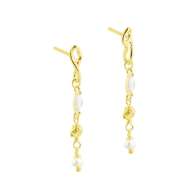 WHITE GARDEN EARSTUD | GOLDEN — produktfoto
