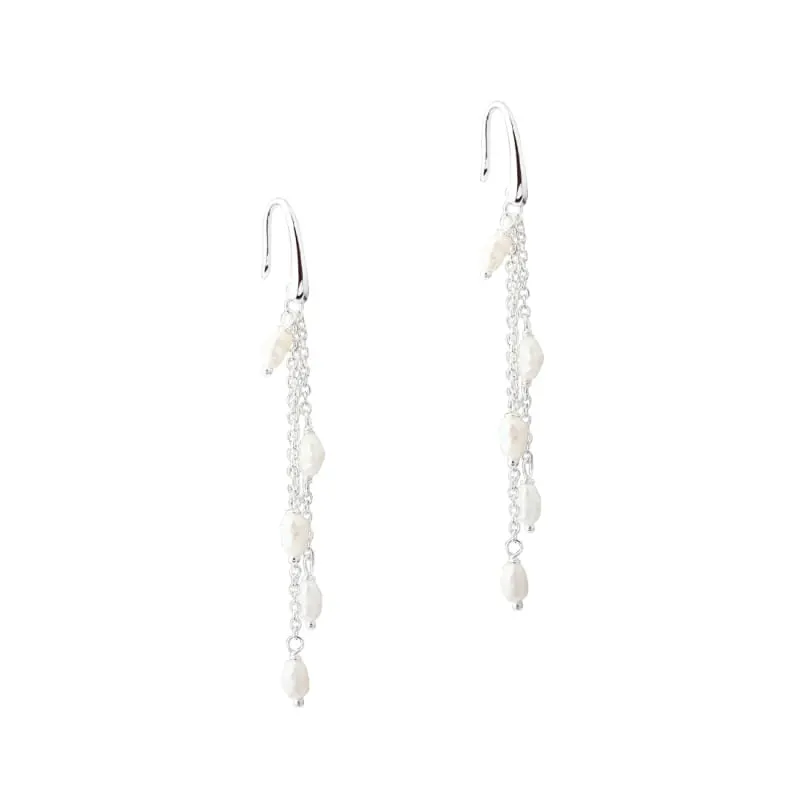 MOONLIGHT EARHOOK | SILVER — produktfoto