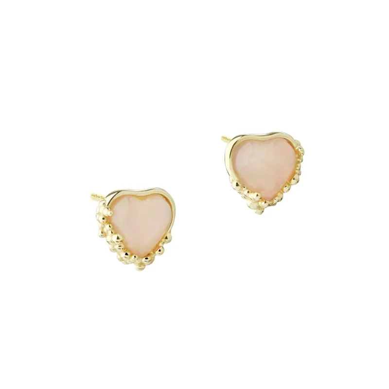 GRACE HEART EARSTUD | GOLDEN — produktfoto