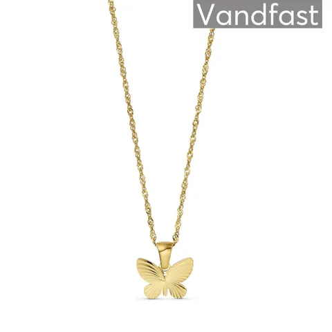 ANNEBRAUNER Sun Butterfly Halskæde 18K Guldbelagt — produktfoto