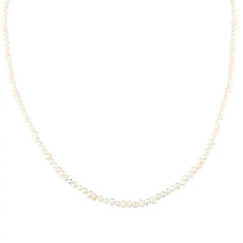 LOVE PEARLS NECKLACE | SILVER — produktfoto
