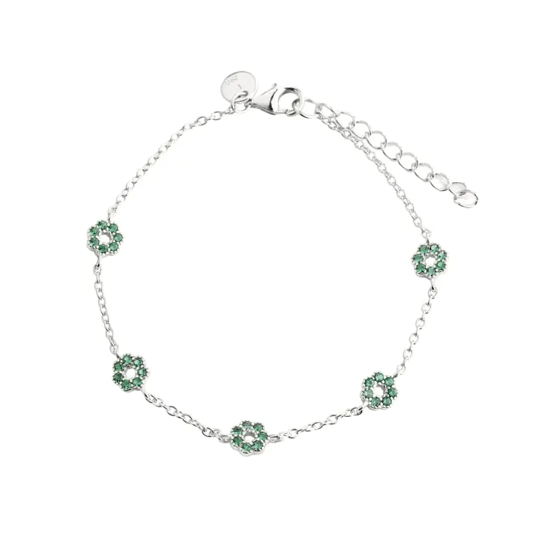 *VERDE FLOWER BRACELET | SILVER — produktfoto