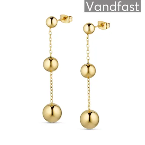 ANNEBRAUNER Ball Chain Øreringe 18K Guldbelagt — produktfoto