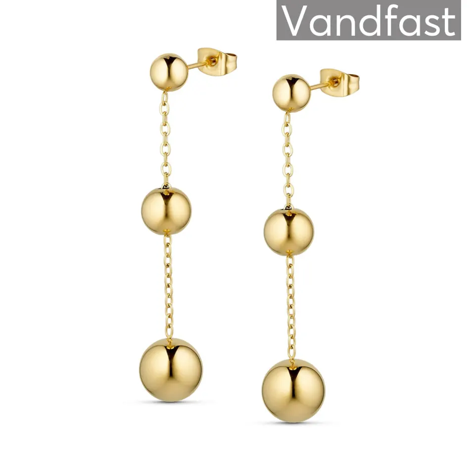 ANNEBRAUNER Ball Chain Øreringe 18K Guldbelagt — produktfoto