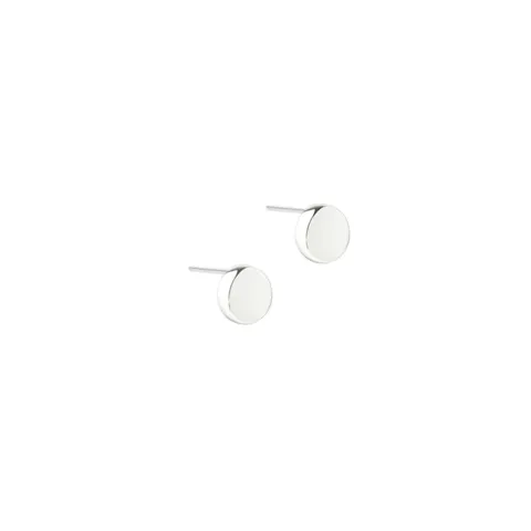 BIG GLOBE EARRINGS |  SILVER — produktfoto
