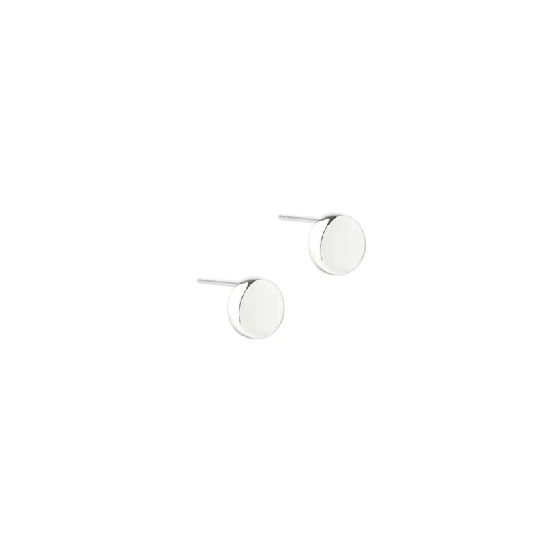 BIG GLOBE EARRINGS |  SILVER — produktfoto